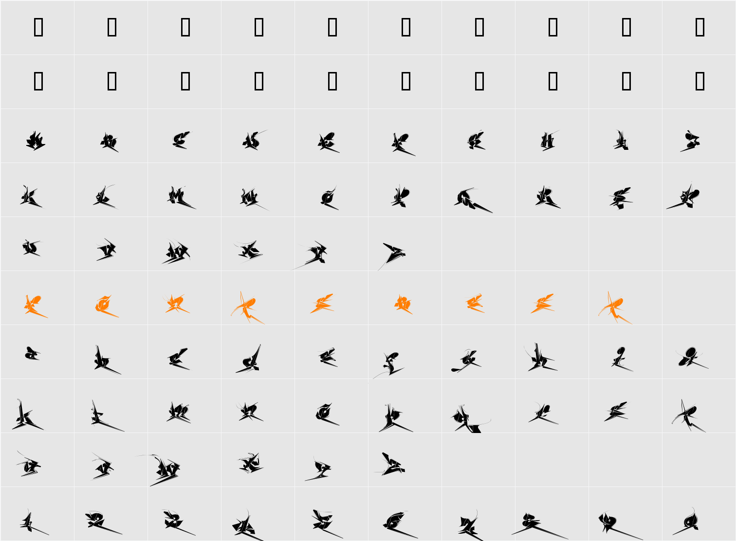 Chase Zen Jackulator Character Map