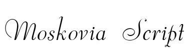 Moskovia Script Font Image
