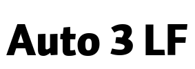 Auto 3 LF Font Image
