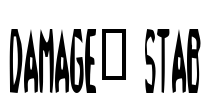 Damage™ Stab Font Image