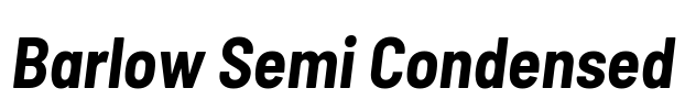 Barlow Semi Condensed Font Image