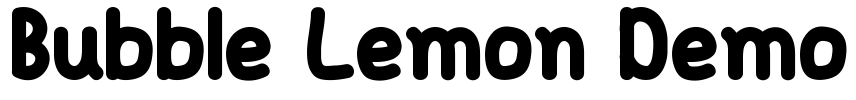 Bubble Lemon Demo Font Image