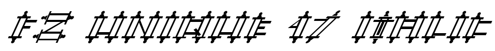 FZ UNIQUE 47 ITALIC