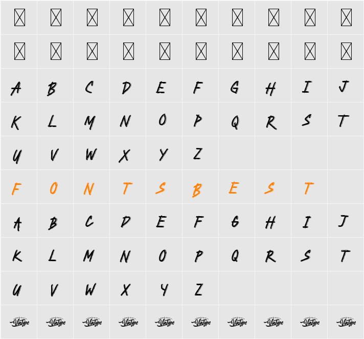 Blackhack Demo Character Map