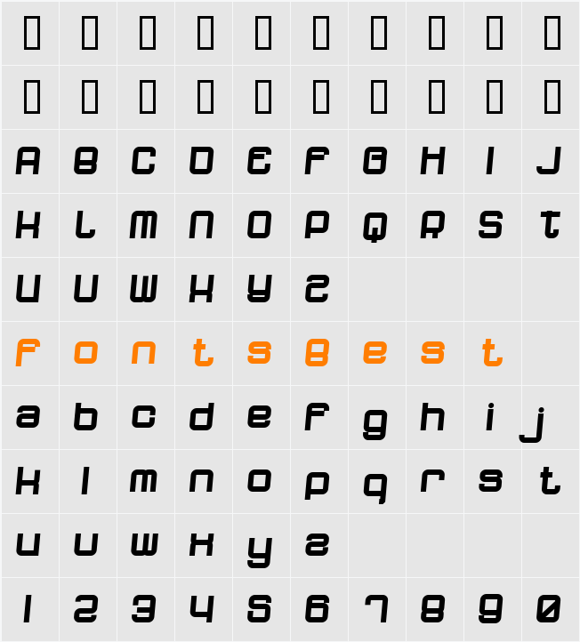 JI-Donkey Character Map