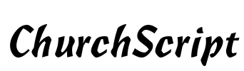ChurchScript Font Image