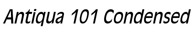 Antiqua 101 Condensed