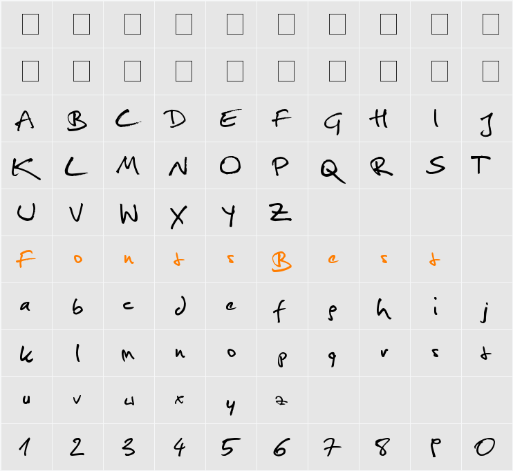 Christopherhand Character Map