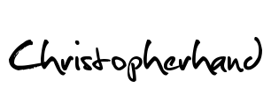 Christopherhand Font Image