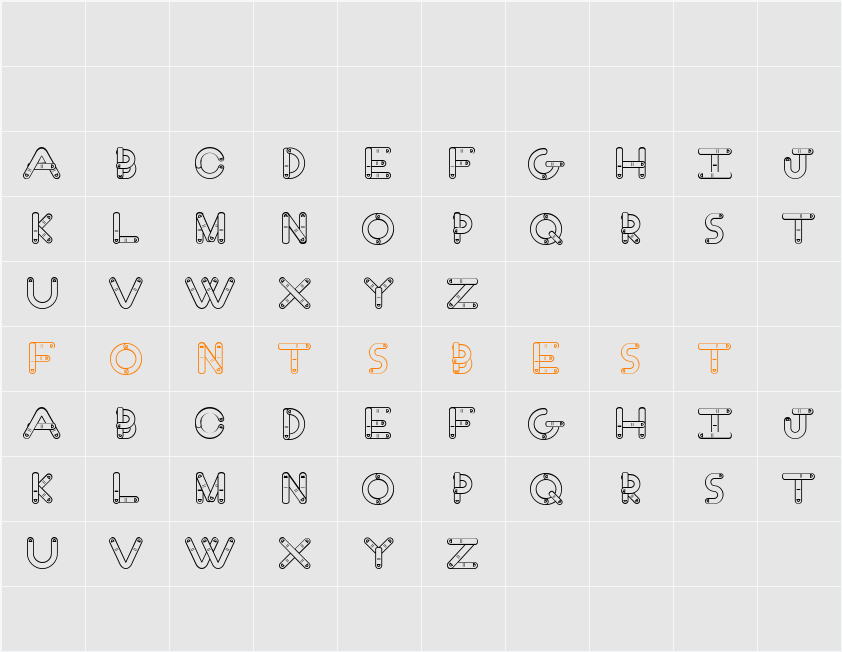 Finger Character Map