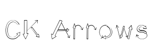 CK Arrows Font Image
