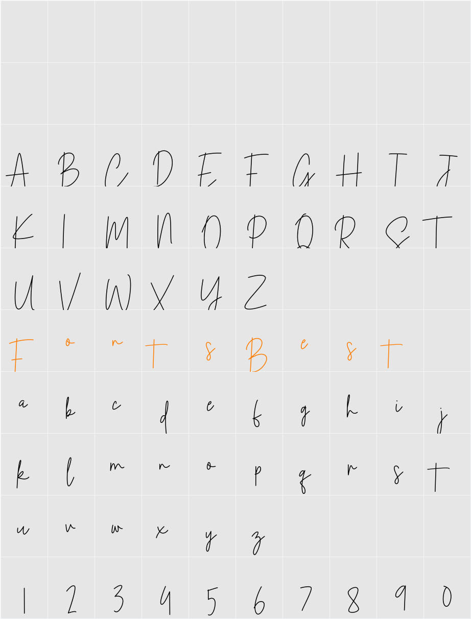 Normal Character Map