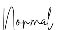 Normal Font Image