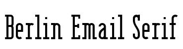 Berlin Email Serif Font Image