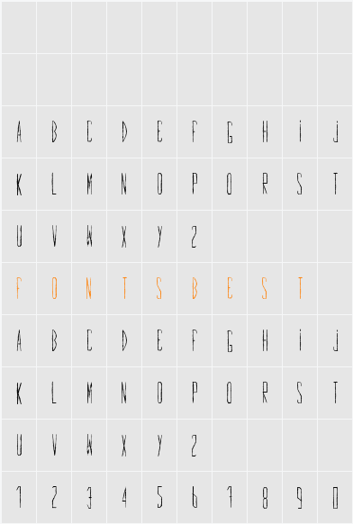 First Character Map