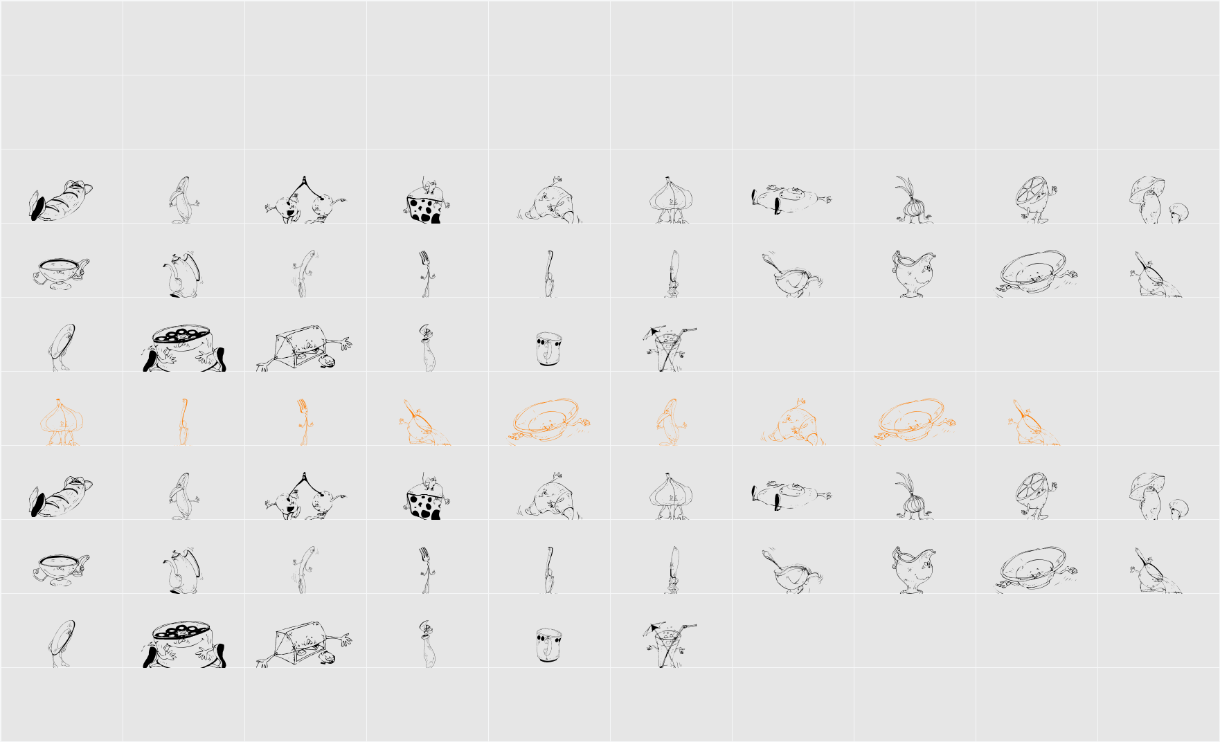 DT No Mickey D Character Map