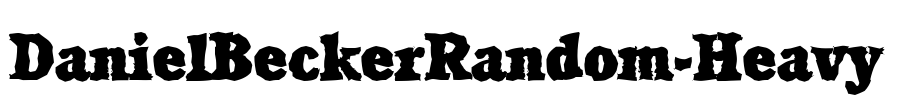 DanielBeckerRandom-Heavy Font Image