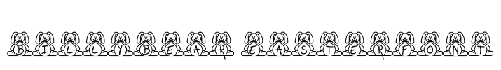 BillyBear EasterFont Font Image