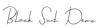 Black Suit Demo Font Image