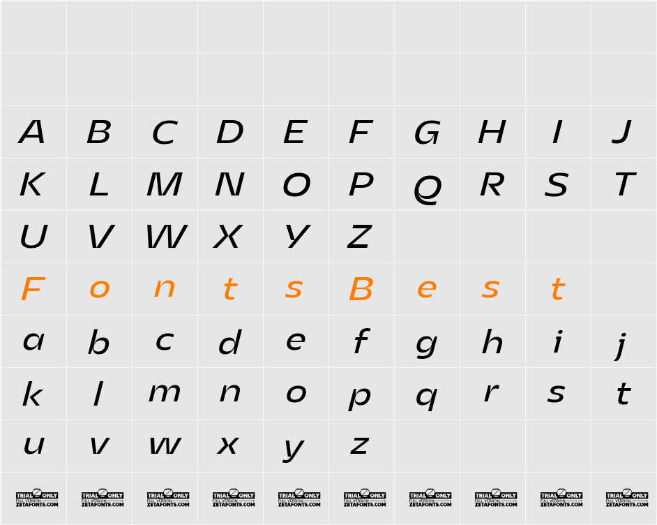 Asgard Trial Fit Character Map