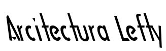 Arcitectura Lefty Font Image