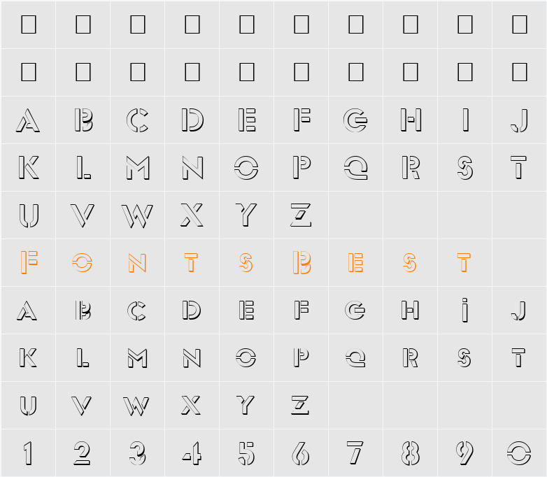 Army Outline Character Map