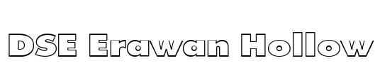 DSE Erawan Hollow Font Image