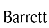 Barrett Font Image