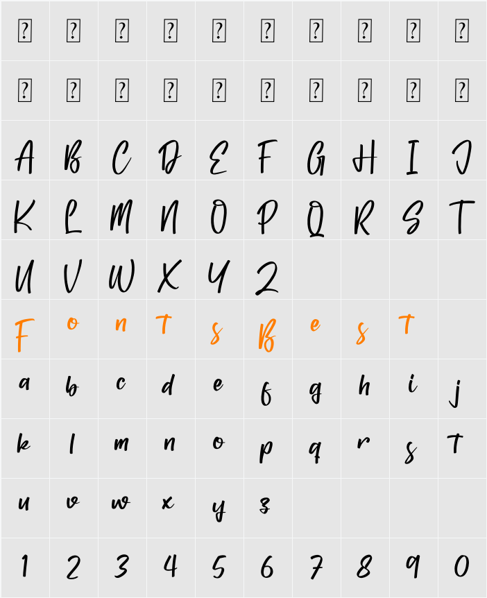 Balistica Character Map