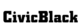 CivicBlack Font Image