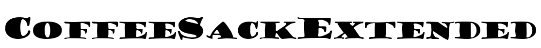 CoffeeSackExtended Font Image