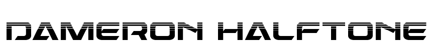 Dameron Halftone Font Image