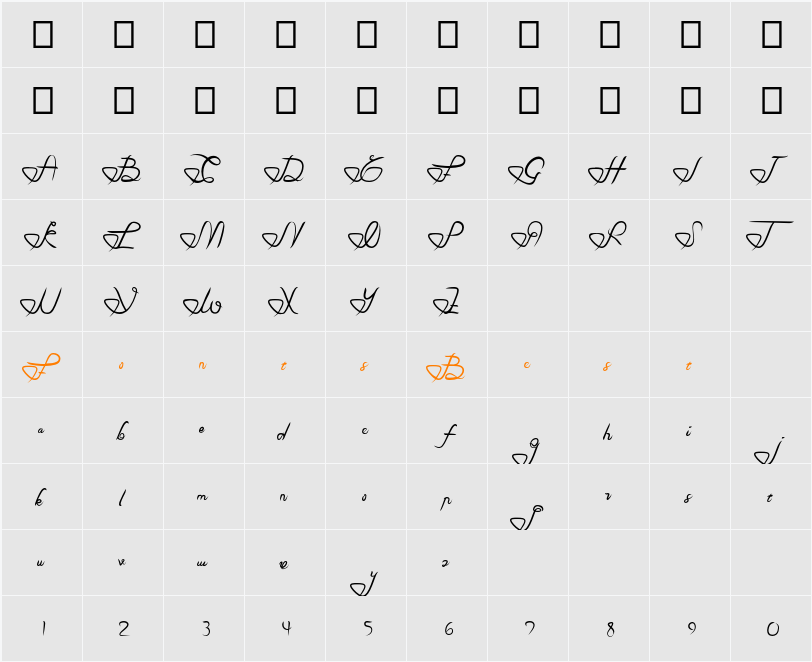 Aliterate Character Map