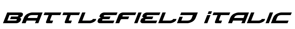Battlefield Italic Font Image