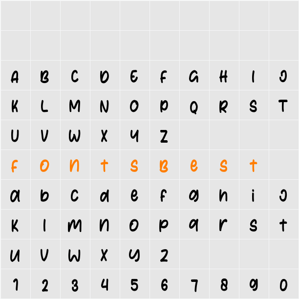 Brickyard Character Map