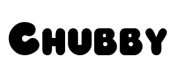 Chubby Font Image