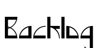 Backlog Font Image