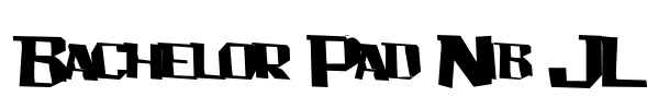 Bachelor Pad Nib JL Font Image