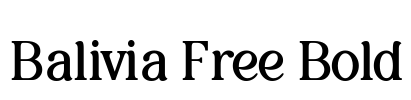 Balivia Free Bold