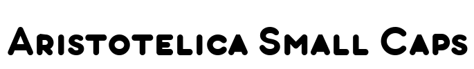 Aristotelica Small Caps Font Image