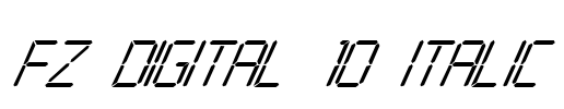 FZ DIGITAL 10 ITALIC