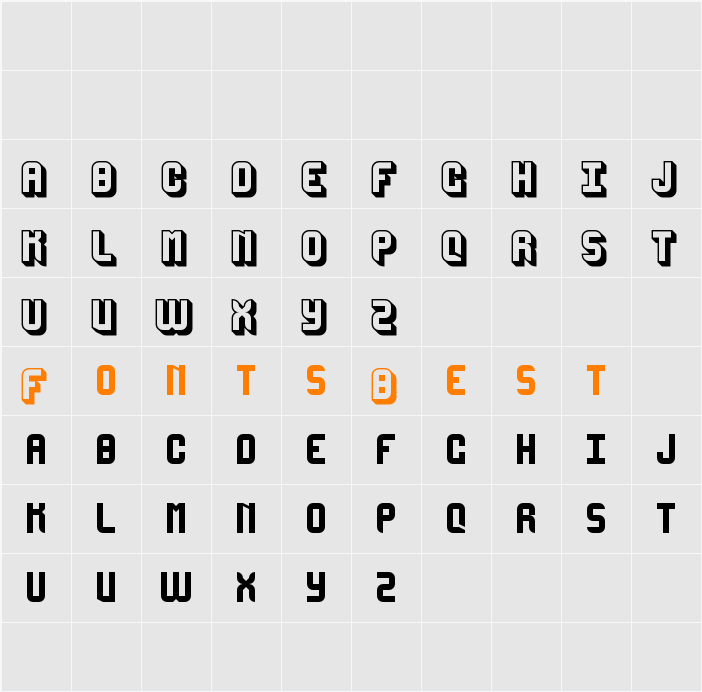 Mega Sans Character Map