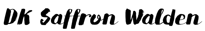 DK Saffron Walden Font Image
