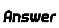 Answer Font Image