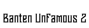 Banten Unfamous 2 Font Image