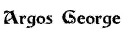 Argos George Font Image