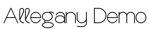 Allegany Demo Font Image