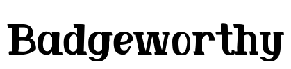 Badgeworthy Font Image
