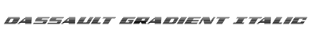 Dassault Gradient Italic