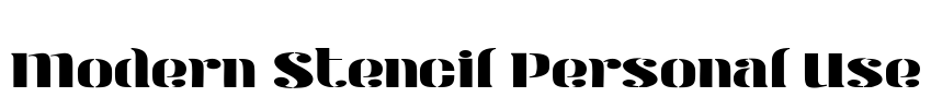 Modern Stencil Personal Use
